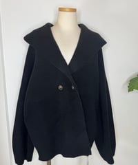 ショールカラーニットジャケット