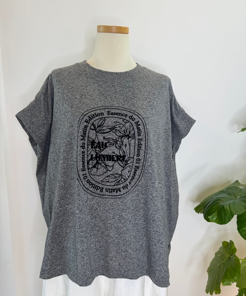 フロッキープリントTシャツ | noi bloom