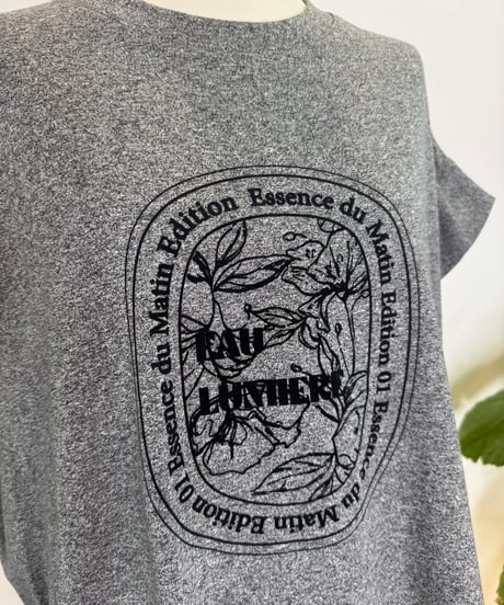 フロッキープリントTシャツ