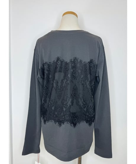 ビスチェ風レースロングTシャツ