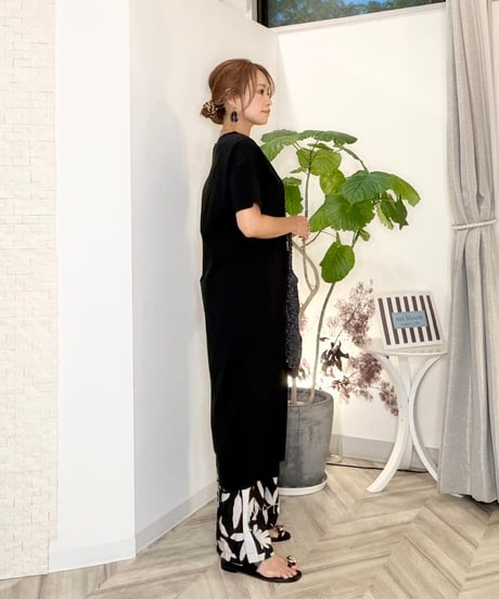 スリットTシャツワンピース