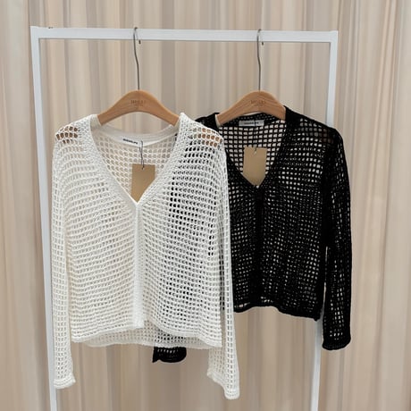 《予約販売》Mesh Knit Cardigan
