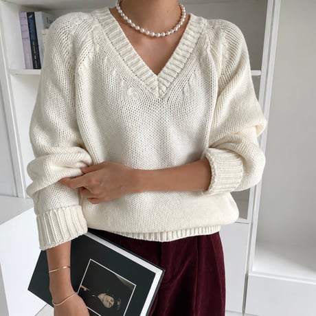 《予約販売》Alex V-Neck Knit