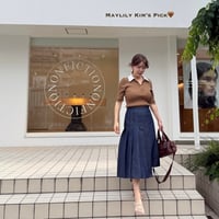 《予約販売》再入荷❣️Denim Asymmetry Skirt (SETUP別売り)