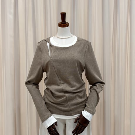 《予約販売》Twist Neck Double T-Shirt