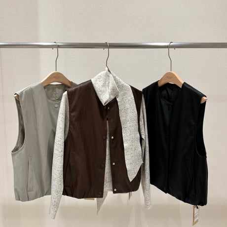 《予約販売》Balloon Leather Vest