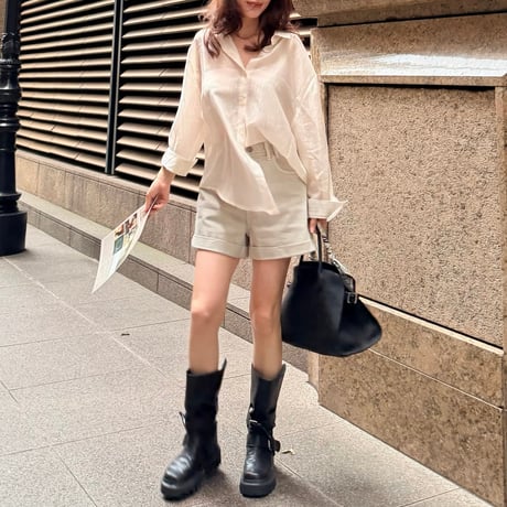 《即日発送📦》Rivet Cuffed Shorts