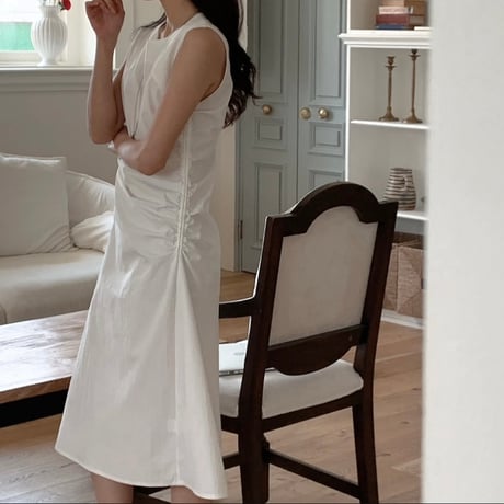 《即日発送📦》Side Shirring Dress