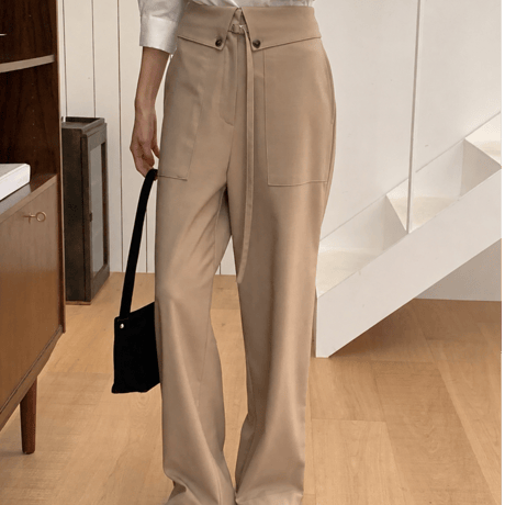 《予約販売》再入荷✨Wool Fold-Over Pants