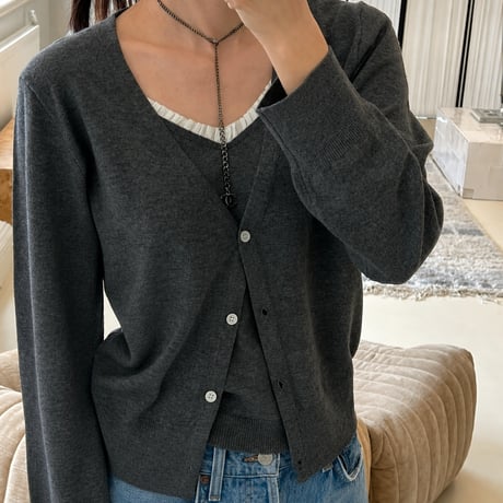 《予約販売》Layered Frill Cardigan