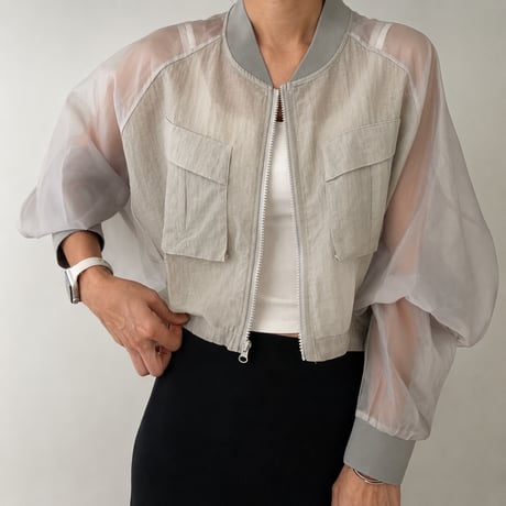 《即日発送📦》Sheer Bomber Jacket