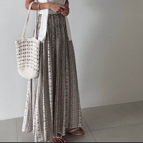 《一部即日発送📦》Ethnic Print Maxi Skirt