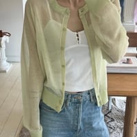 《予約販売》Sheer Linen Cardigan