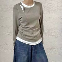 《予約販売》Twist Neck Double T-Shirt