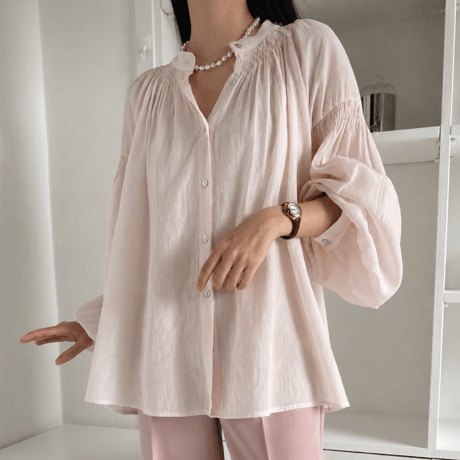 《即日発送📦》再入荷🍀 Silk Balloon Blouse