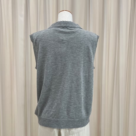 《予約販売》Ribbed Pocket Collar Knit