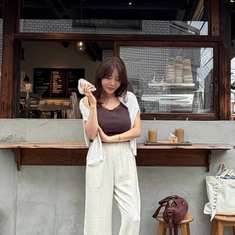 《予約販売》Mesh Knit Cardigan