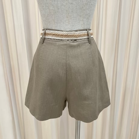 《予約販売》Linen Belted Shorts