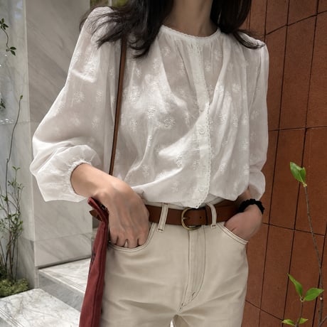 《予約販売》再入荷✦.° Flower Blouse