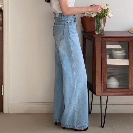 《予約販売》Straight Wide-leg Jeans