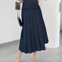 《即日発送📦》再入荷❣️Denim Asymmetry Skirt (SETUP別売り)