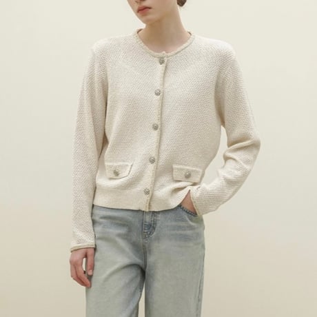 《予約販売》Sequin Tweed Cardigan