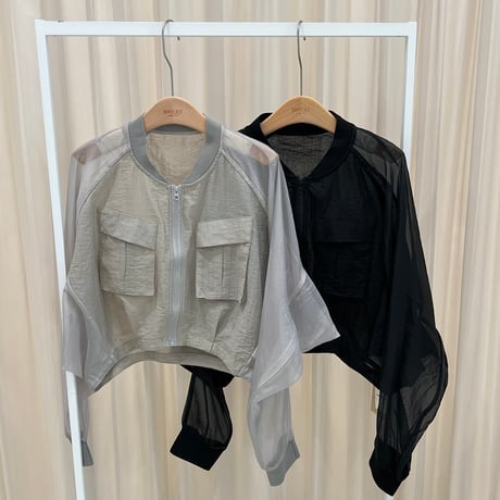 《予約販売》Sheer Bomber Jacket