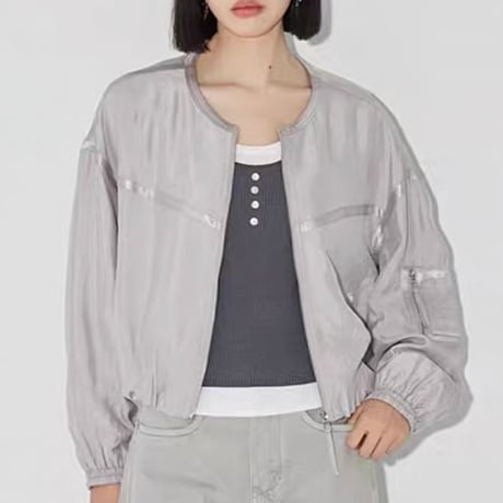 《予約販売》大好評ブルゾン✨STUNNING satin blouson