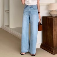 《予約販売》Straight Wide-leg Jeans