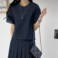 《即日発送📦》再入荷❣️Denim T-Shirt (SETUP別売り)