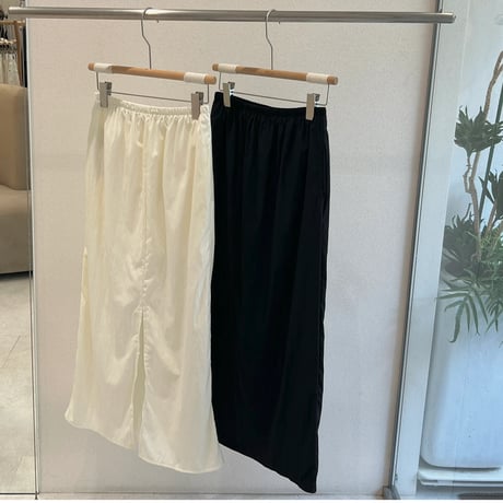 《予約販売》Elastic Waist Slit Skirt