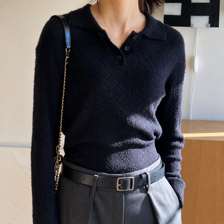 《予約販売》Bouclé Collar Knit