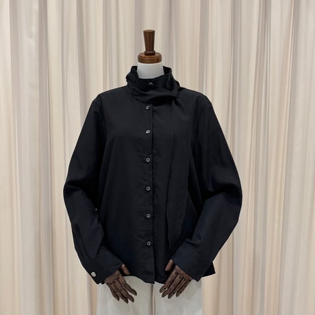 《予約販売》Scarf Tie High-Neck Shirt