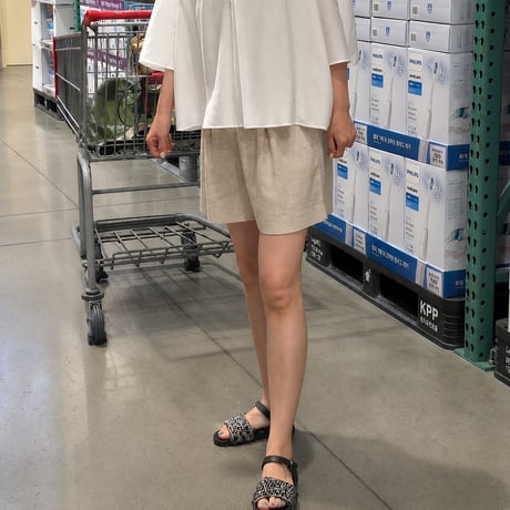 《即日発送📦》Linen Drawstring Shorts
