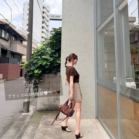 《即日発送📦》再入荷❣️Eco Uneck TｰShirt