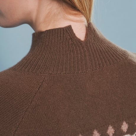 《予約販売》Intarsia Knit Turtleneck