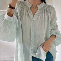 《即日発送📦》再入荷🍀 Silk Balloon Blouse