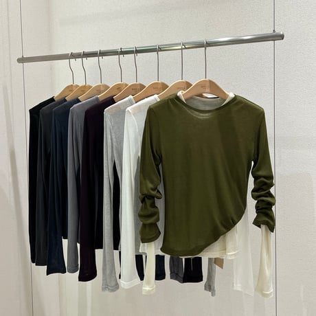 《予約販売》Tencel Wool Ribbed Tee