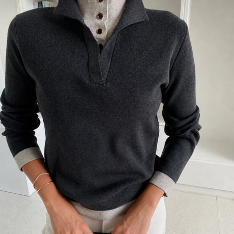 《予約販売》Double-Knit High Neck