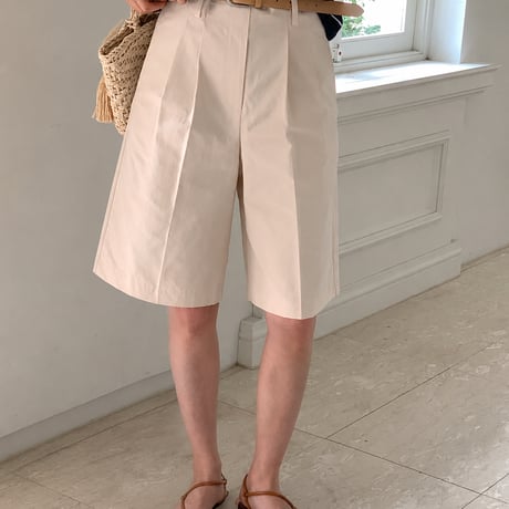 《即日発送📦》Flat-Front Bermuda Shorts