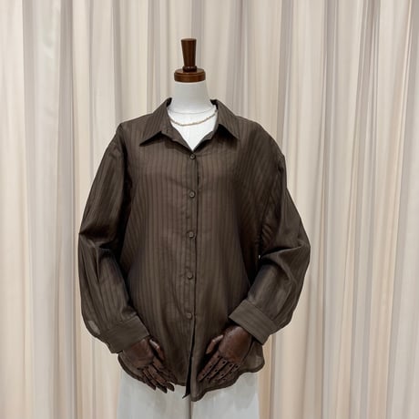 《予約販売》Fleur Stripe Shirt