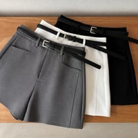 《予約販売》Side-Slit Belted Shorts
