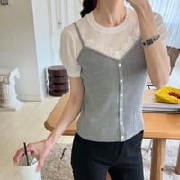 《予約販売》Lace Layered Knit