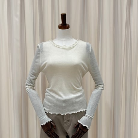 《予約販売》Sheer Ruched Tee