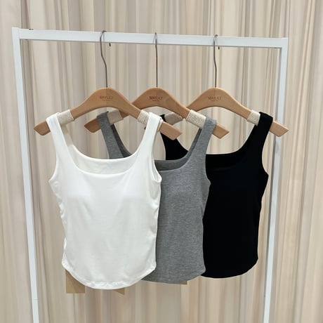 《予約販売》Square Neck Tank Top
