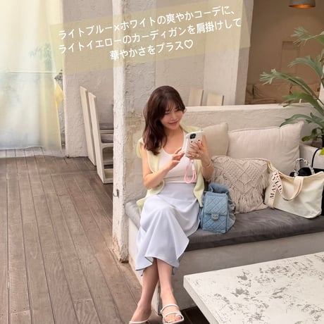 《予約販売》Tencel U-Neck Knit Tank
