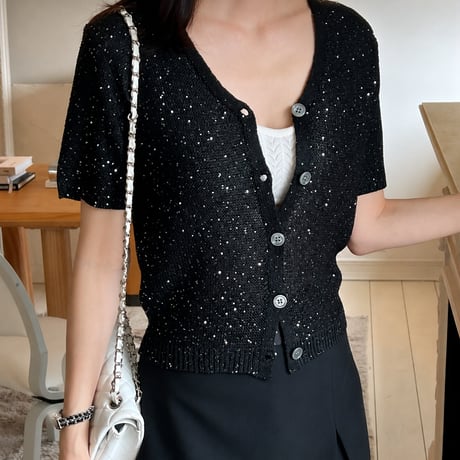 《即日発送📦》Summer Sequin Cardigan