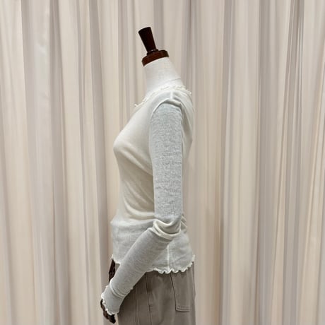 《予約販売》Sheer Ruched Tee