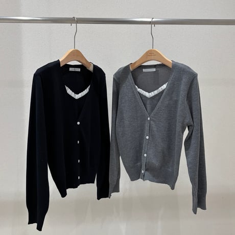 《予約販売》Layered Frill Cardigan