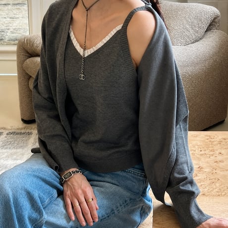 《予約販売》Layered Frill Cardigan
